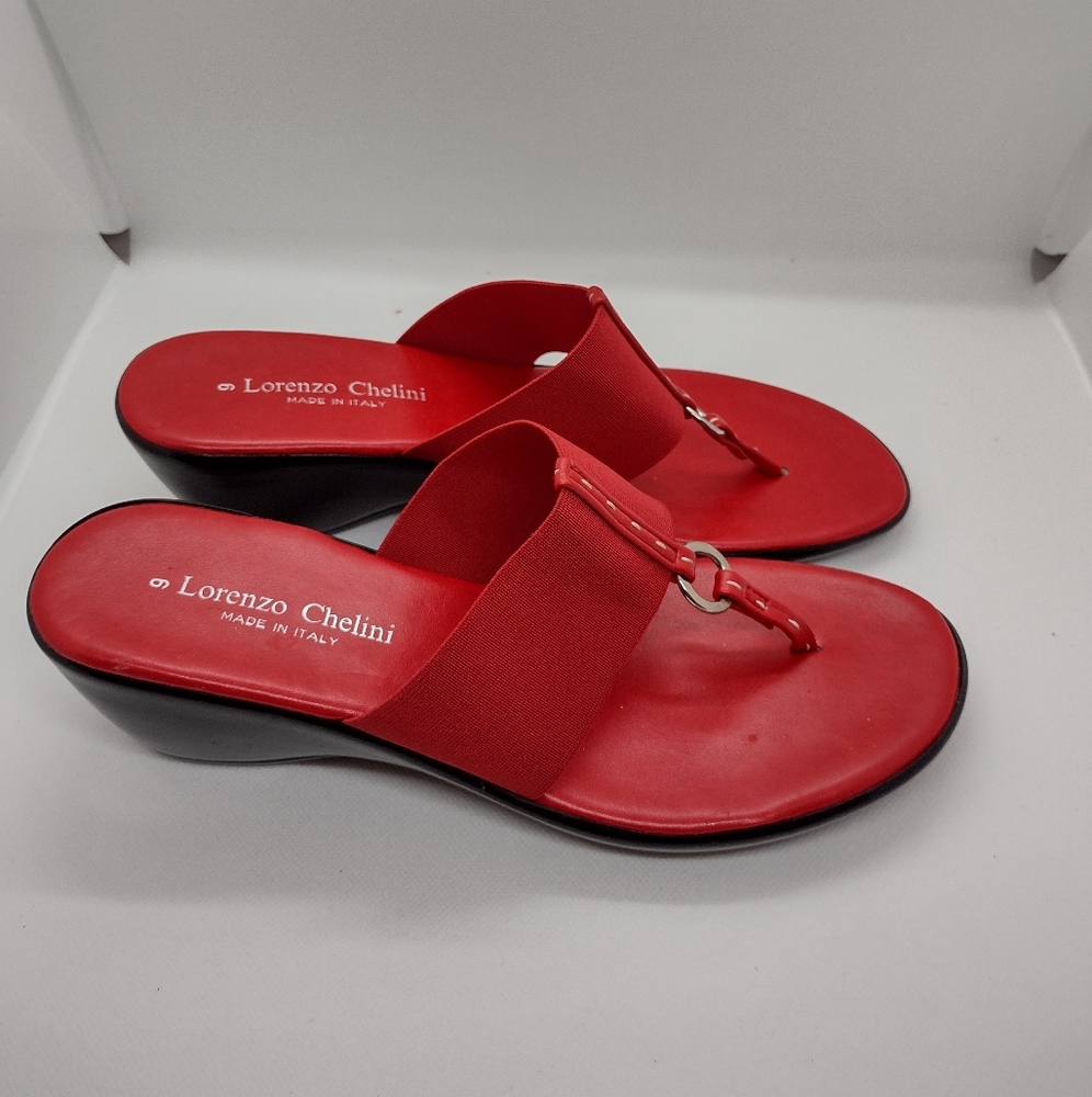 Sandals size 9 Lorenzo Chelini size 9